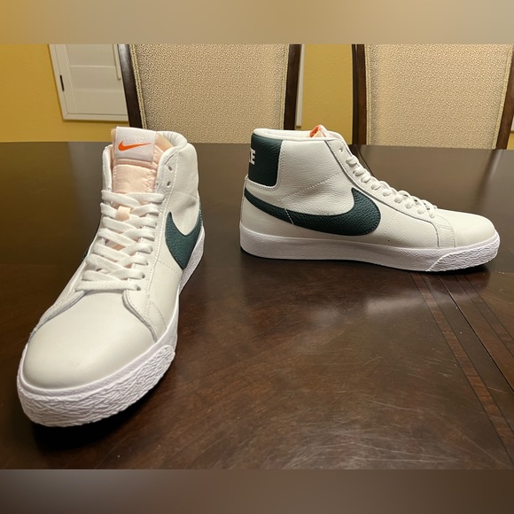 New Nike Blazer Mid ISO SB White Green Sneaker Shoes Size US 11 - Picture 8 of 14